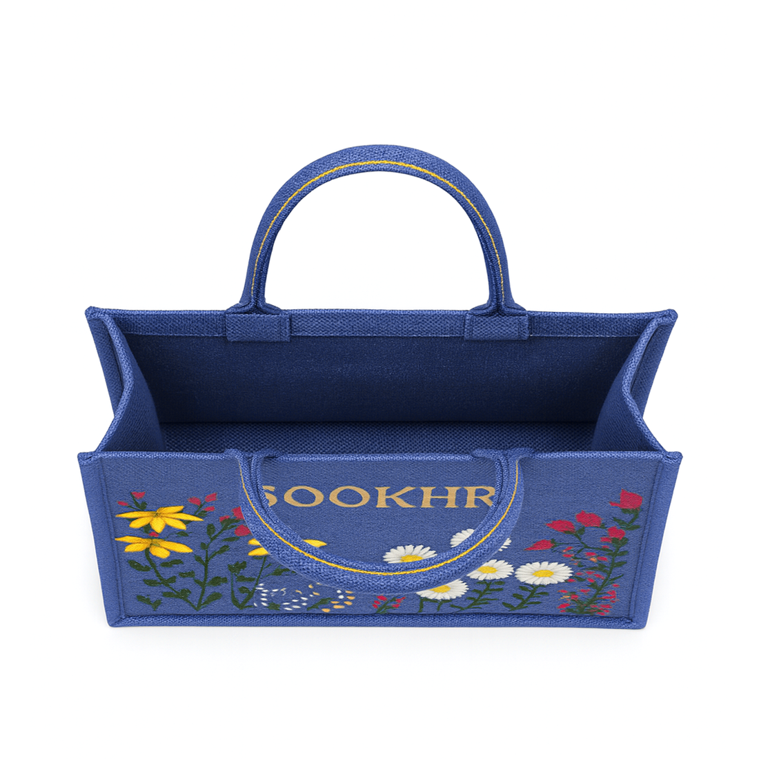 ORIGNAL SOOKHRI EMBROIDERED HANDBAGS - ROYAL BLUE