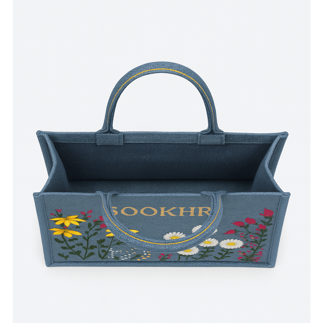 ORIGNAL SOOKHRI EMBROIDERED HANDBAGS - BLUE
