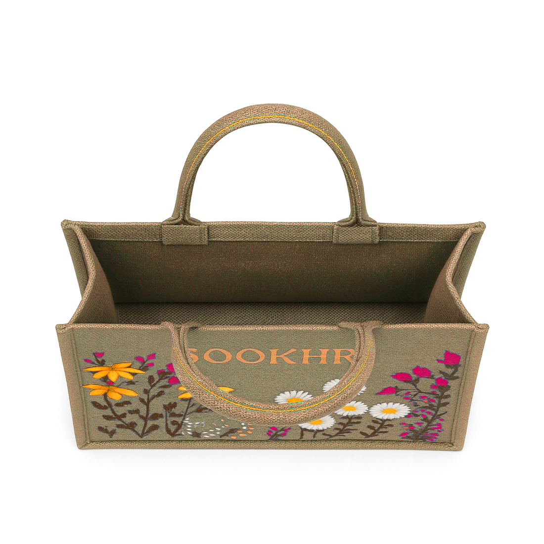 ORIGNAL SOOKHRI EMBROIDERED HANDBAGS - BEIGE