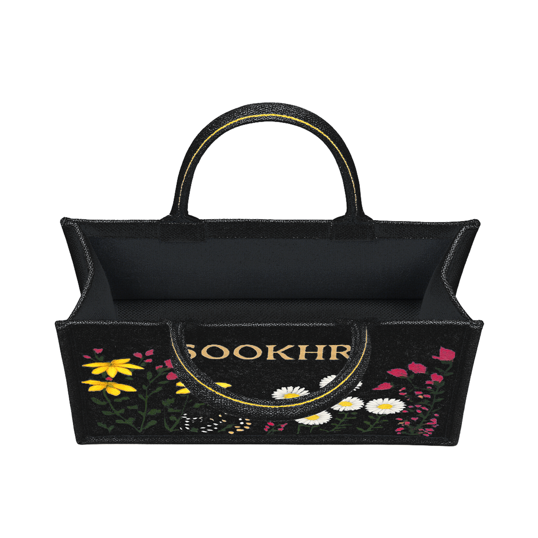 ORIGNAL SOOKHRI EMBROIDERED HANDBAGS - BLACK